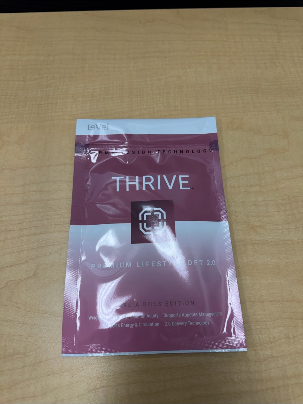 Le-Vel Thrive Premium Lifestyle DFT 2.0 transdermal patch packet. 30 count.